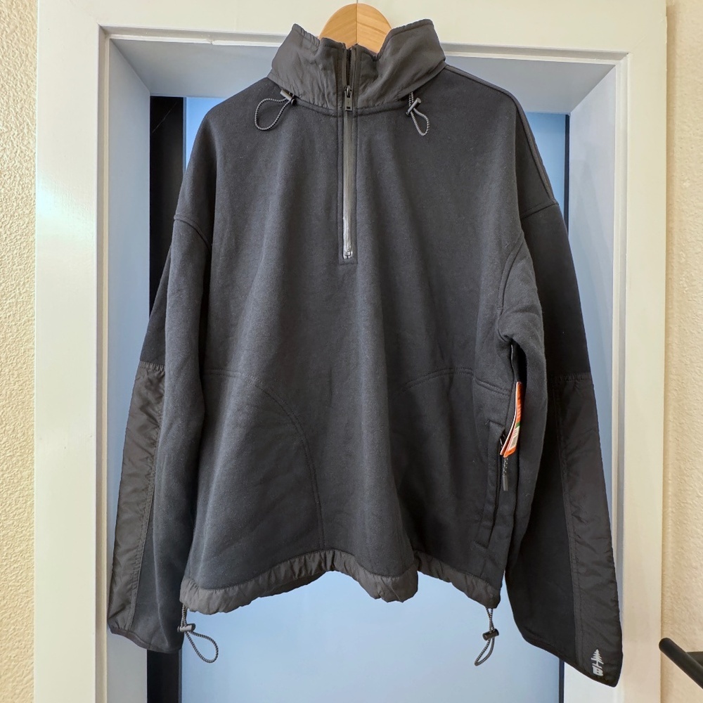 Nordstrom Bass Outdoor 1/2 Zip 🔥 Packable hood Jacket